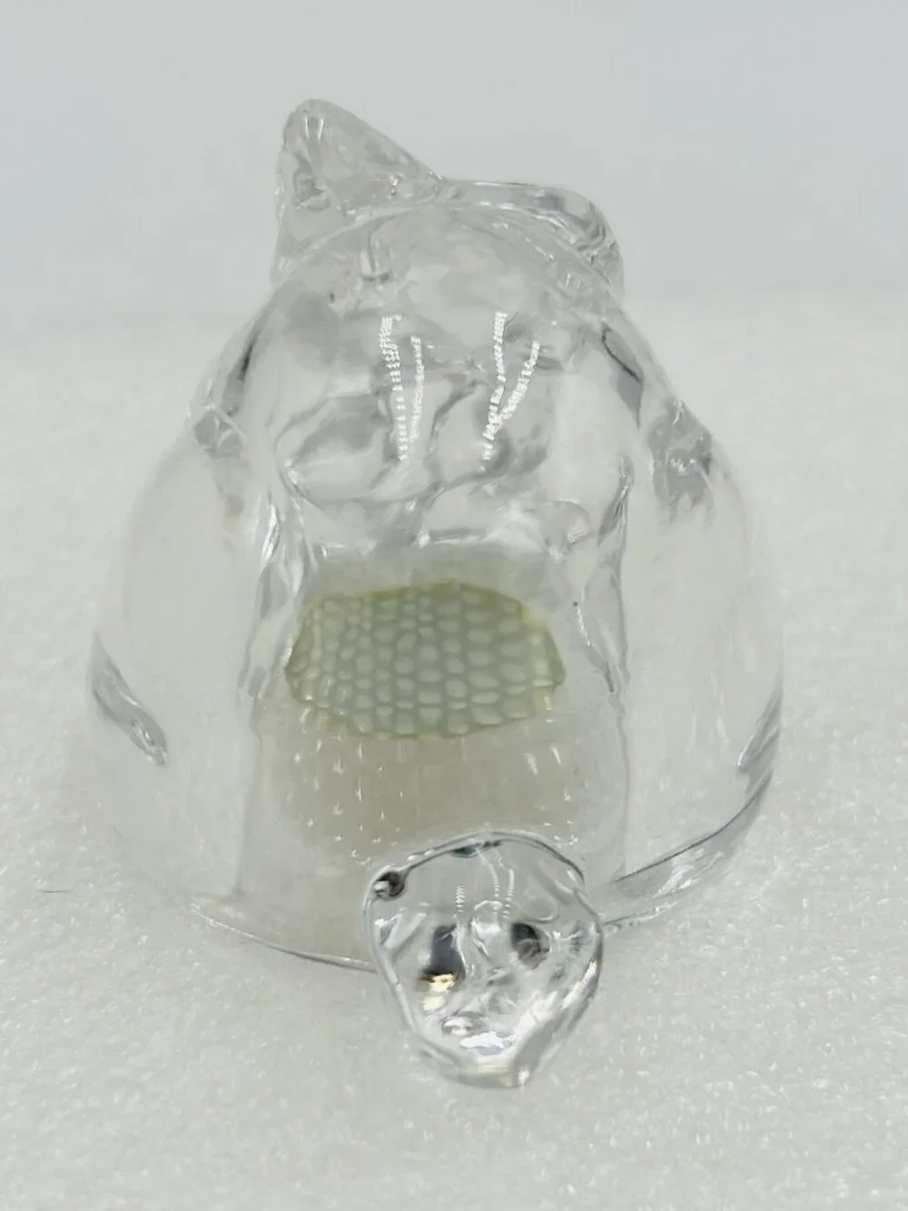 Gorham Fine Crystal Glass Bunny Rabbit Salt & Pepper Shakers Czech Republic NEW
